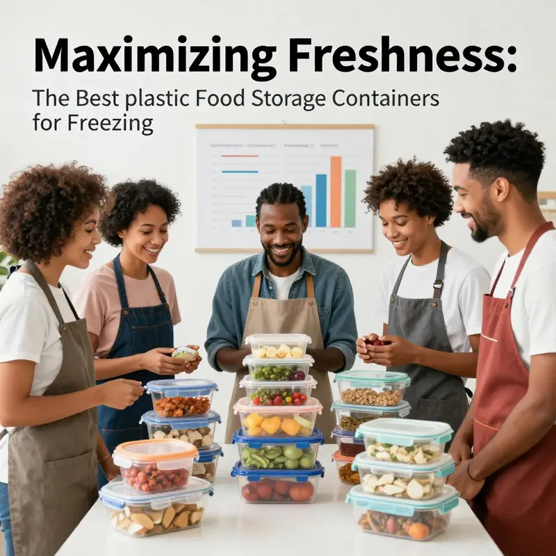 Showcasing high-quality, BPA-free plastic containers designed for safe food storage.