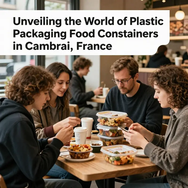 Vendors in Cambrai utilize an array of vibrant plastic packaging food containers for their offerings.