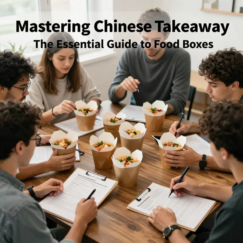 Emphasizing the variety of eco-friendly paper takeaway boxes available for diverse cuisines.