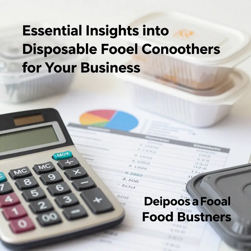 A variety of disposable food containers showcasing different materials suitable for diverse food service needs.