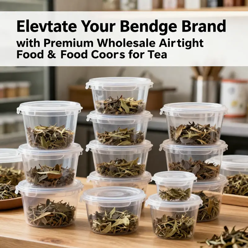 High borosilicate glass tea containers with bamboo lids showcase eco-friendly options for premium tea storage.