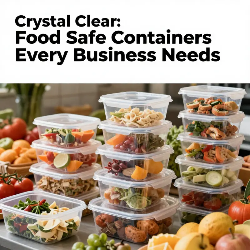 An assortment of clear plastic food containers filled with different dishes, displaying their versatility and hygienic appearance.