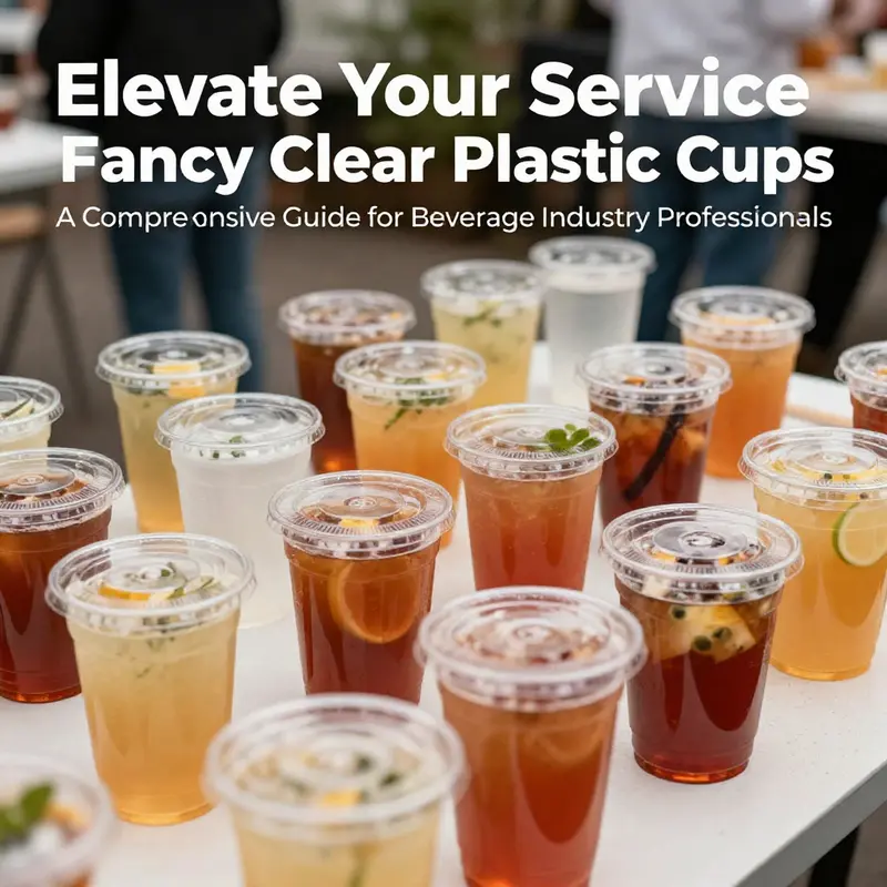 Colorful drinks presented in an assortment of fancy clear plastic cups arranged elegantly on a stylish event table.