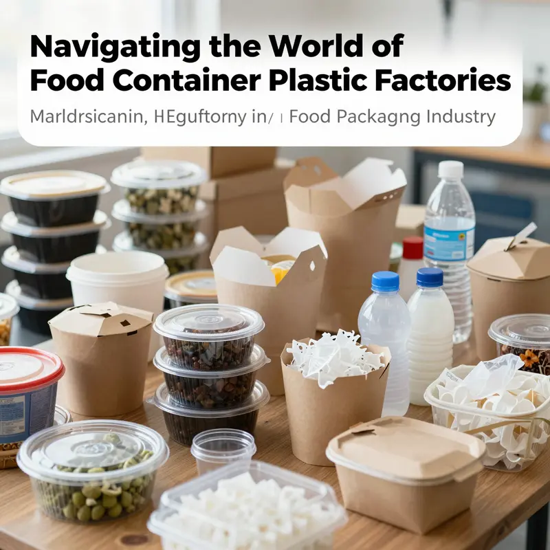 An array of food containers showcasing the diversity in packaging solutions.