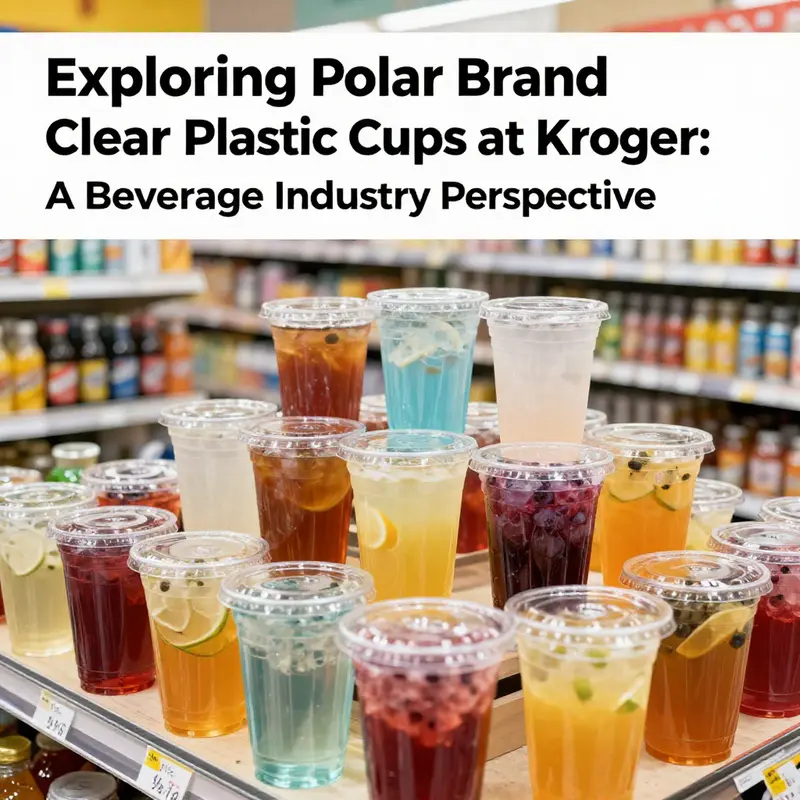 Colorful selection of beverages in clear plastic cups in a beverage shop setting.