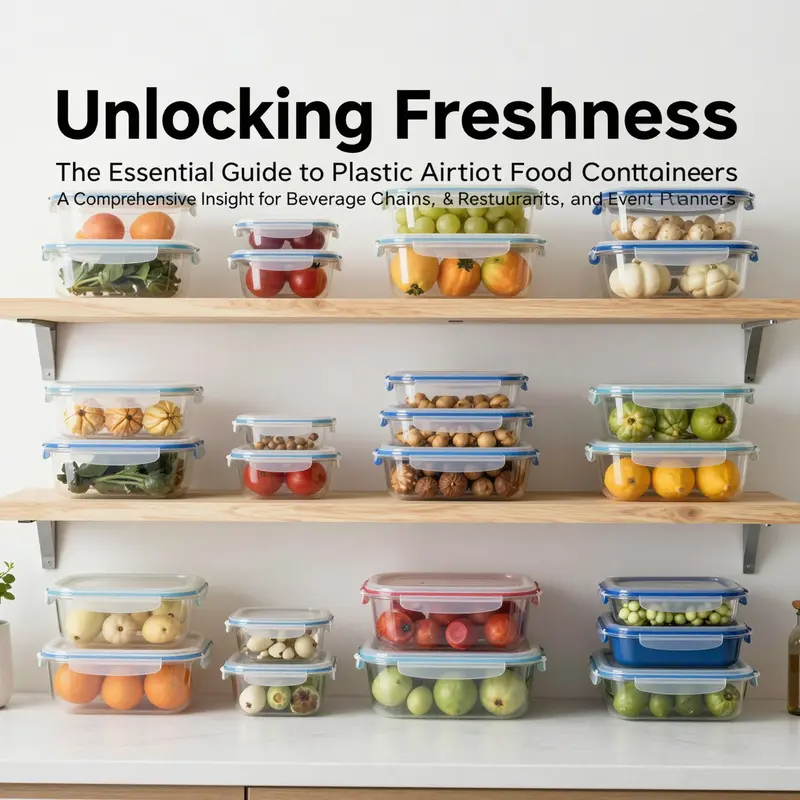 A contemporary kitchen with an assortment of plastic airtight food containers on display, highlighting their aesthetic appeal and functional storage.