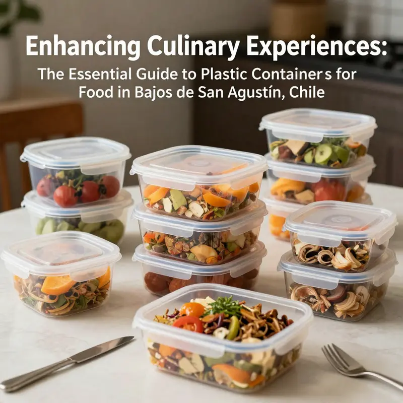 An enticing display of food served in plastic containers, illustrating the importance of quality storage solutions in the culinary industry.