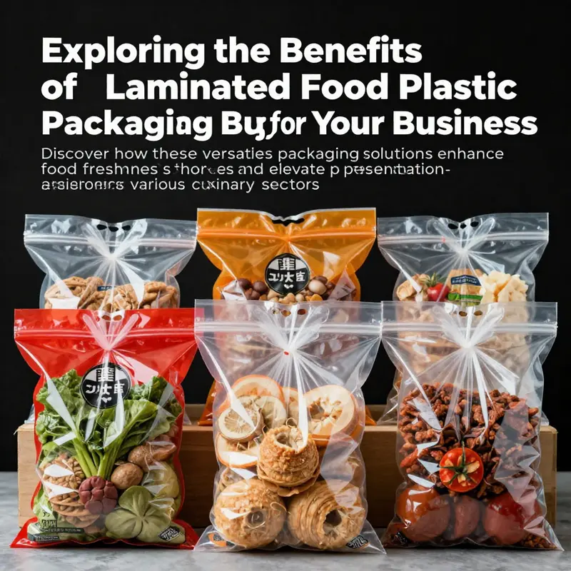 An engaging cover image featuring assorted laminated food plastic packaging to emphasize freshness and appeal in food presentation.