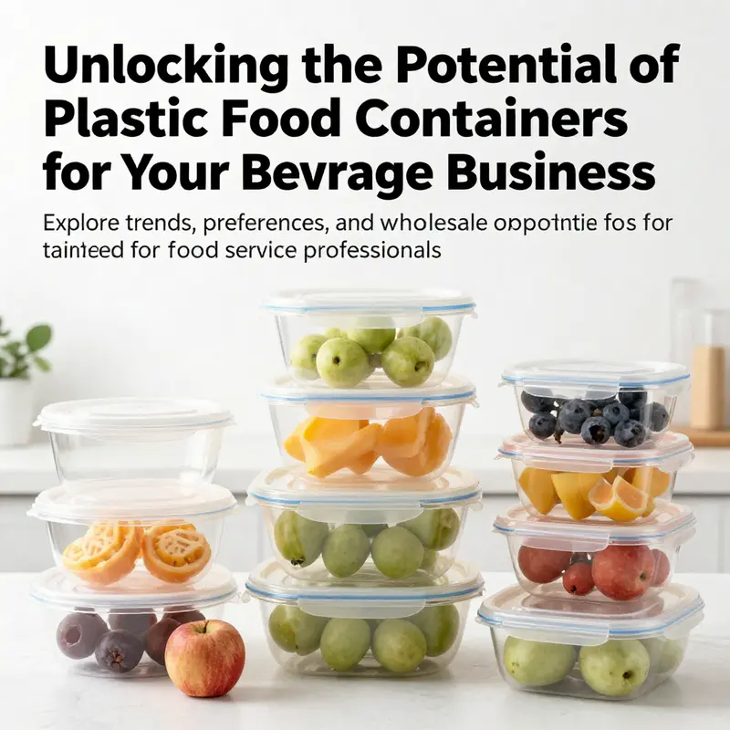 A colorful assortment of plastic food containers, showcasing their versatility in food service.