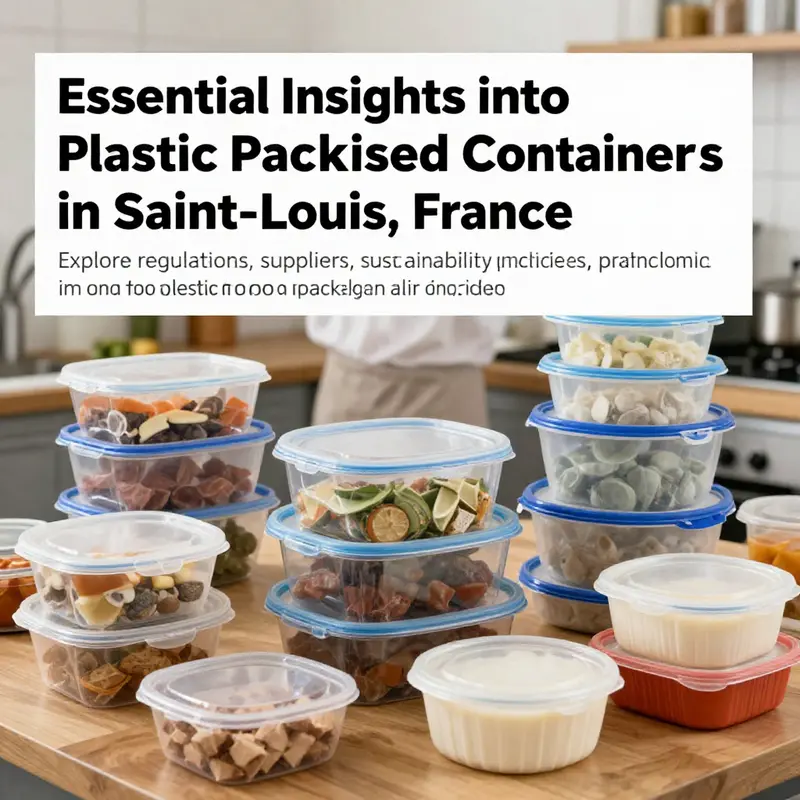 A collection of plastic food containers used across various food services in Saint-Louis, highlighting their importance.