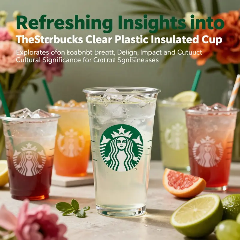 The Starbucks Clear Venti Double Wall Acrylic Cold Cup featuring colorful cold drinks in an energetic environment.