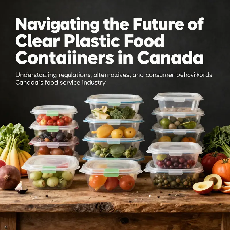 An assortment of eco-friendly food containers and fresh produce highlighting sustainable packaging innovations.