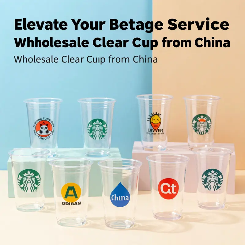 China’s advanced manufacturing capabilities in producing a wide range of clear plastic cups.