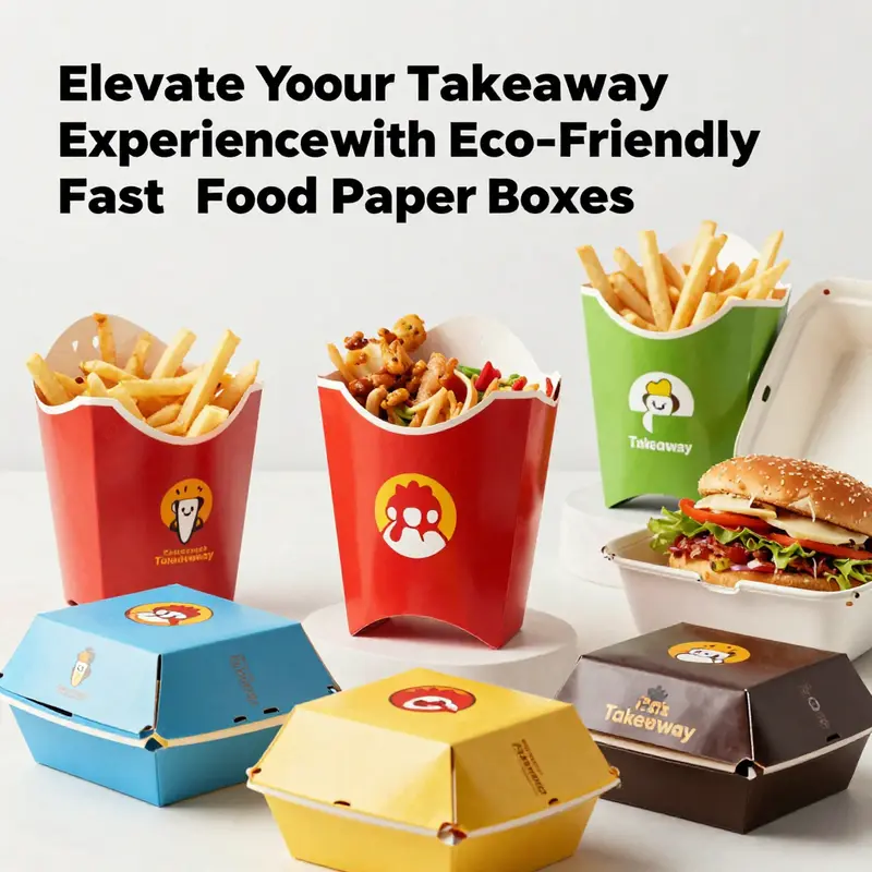 Innovative designs of fast food paper boxes engineered for optimal usability and customer satisfaction.