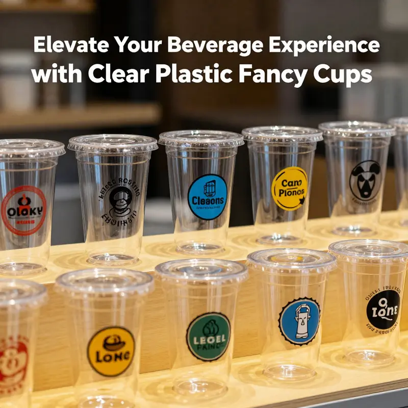 Explore customization options that help brands stand out with clear plastic fancy cups.