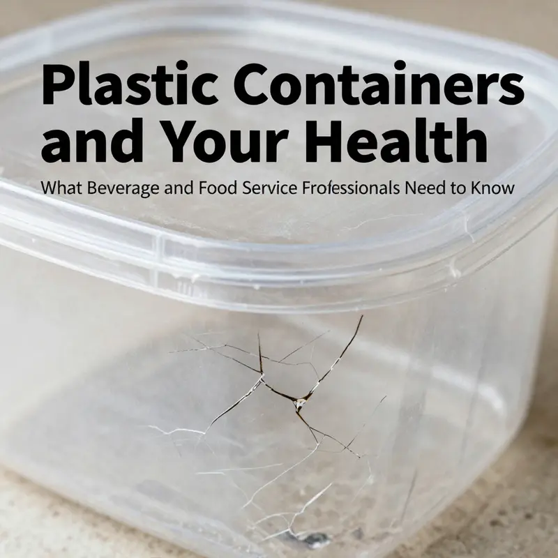 Cracked and worn plastic containers pose health risks in food storage.