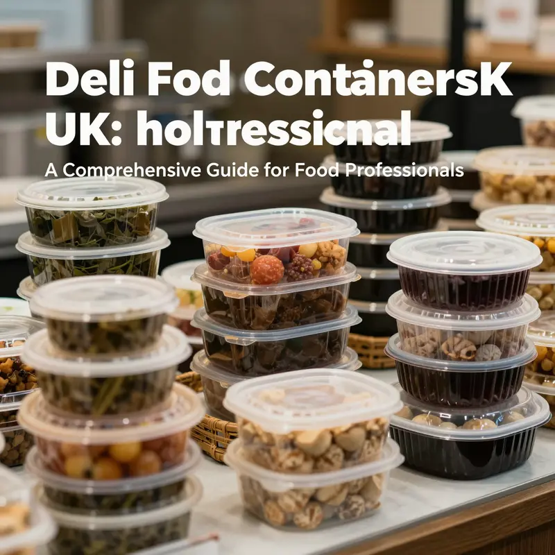 An array of deli food containers showcased in various food service environments, illustrating their versatility and importance.