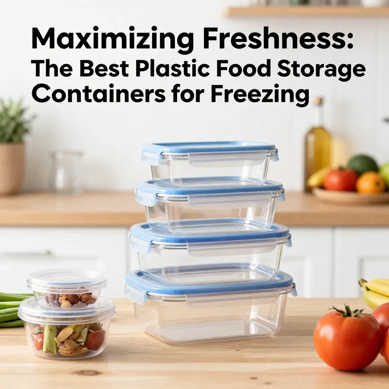 Showcasing high-quality, BPA-free plastic containers designed for safe food storage.