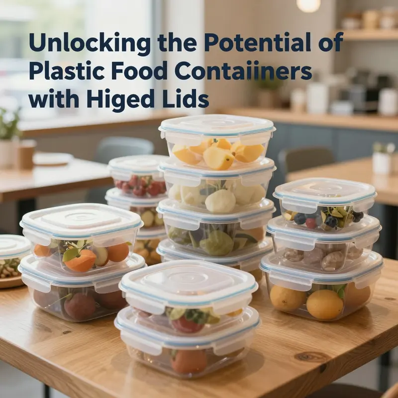 Different types of plastics used in hinged lid containers, highlighting their unique properties.