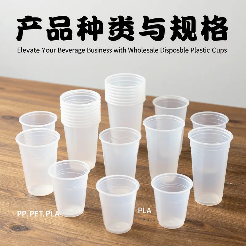 Explore the variety of materials and shapes in wholesale disposable plastic cups.