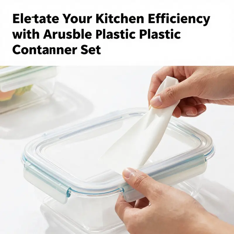 Arrow Reusable Plastic Food Storage Containers displayed in a kitchen, highlighting their durability and versatility.