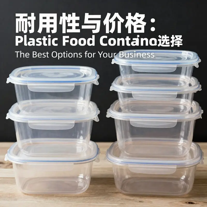 An array of budget-friendly plastic food containers ideal for different food service applications.