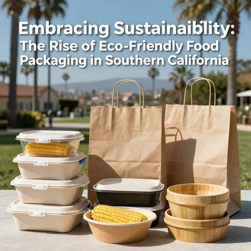 An assortment of eco-friendly food packaging solutions highlighting innovation in sustainable materials.
