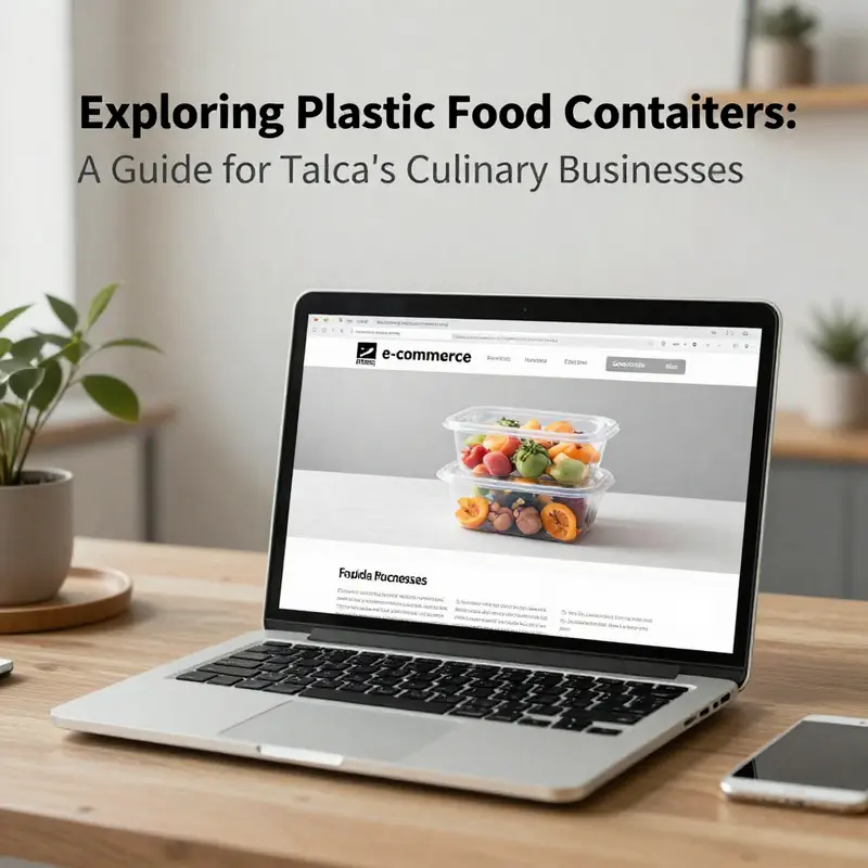 The vibrant market in Talca showcases a variety of plastic food containers for diverse culinary needs.