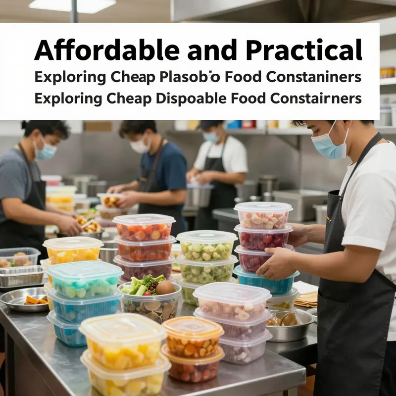 A restaurant utilizing cost-effective plastic disposable food containers for efficient food service.