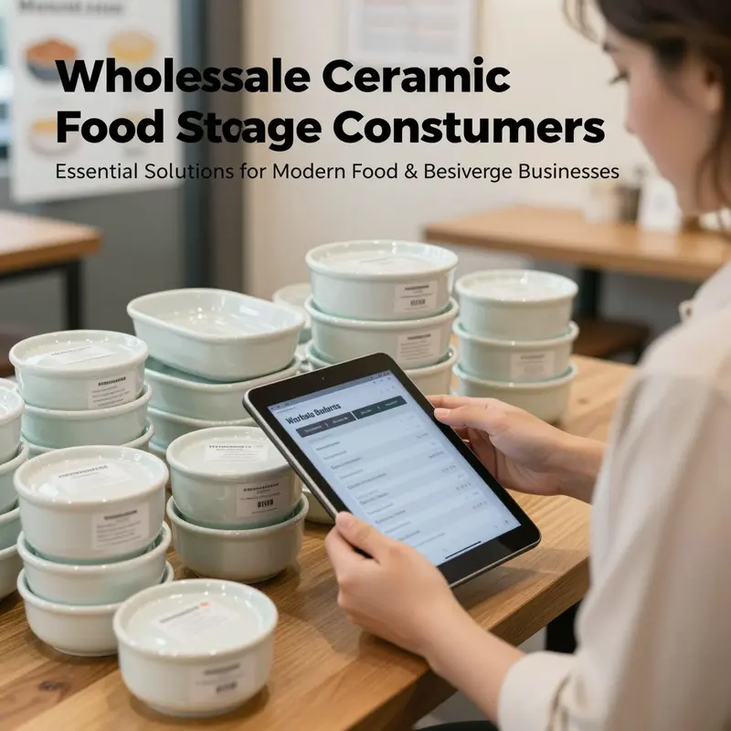 Versatile wholesale ceramic containers displaying diverse designs and airtight lids perfect for food and beverage storage.