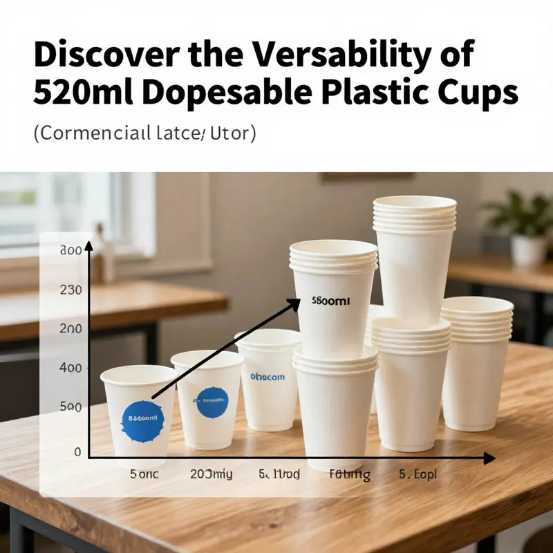 A variety of 520ml cups showcasing their applications in serving hot and cold drinks.
