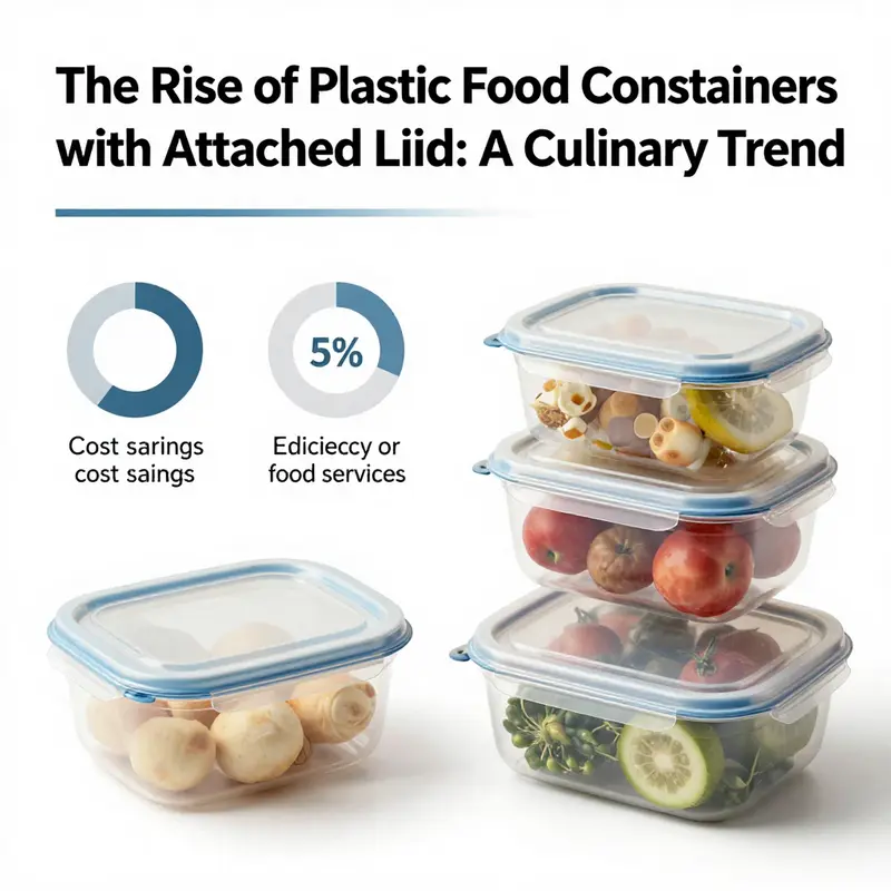 A visual history of plastic food containers featuring attached lids, showcasing their design evolution.