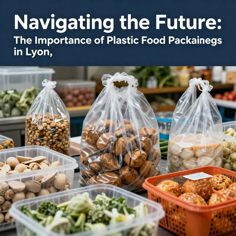 Diverse food items in plastic packaging that represent the vibrant food scene of Lyon.