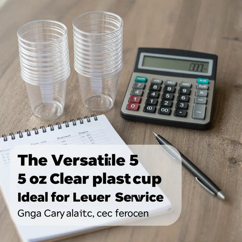An enticing display of 5 oz clear plastic cups showcasing their versatility in various beverage applications.