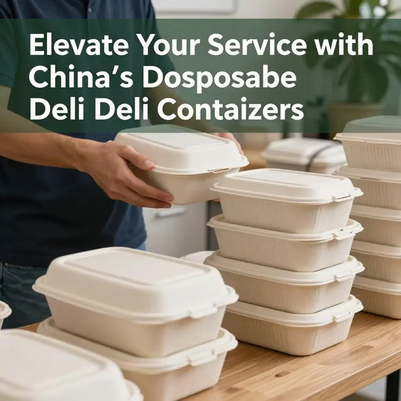 Market dynamics showcasing the variety of disposable deli containers produced in China for international demands.