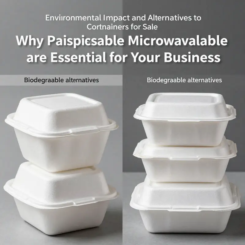 Diverse range of foam disposable microwavable food containers available for food businesses.