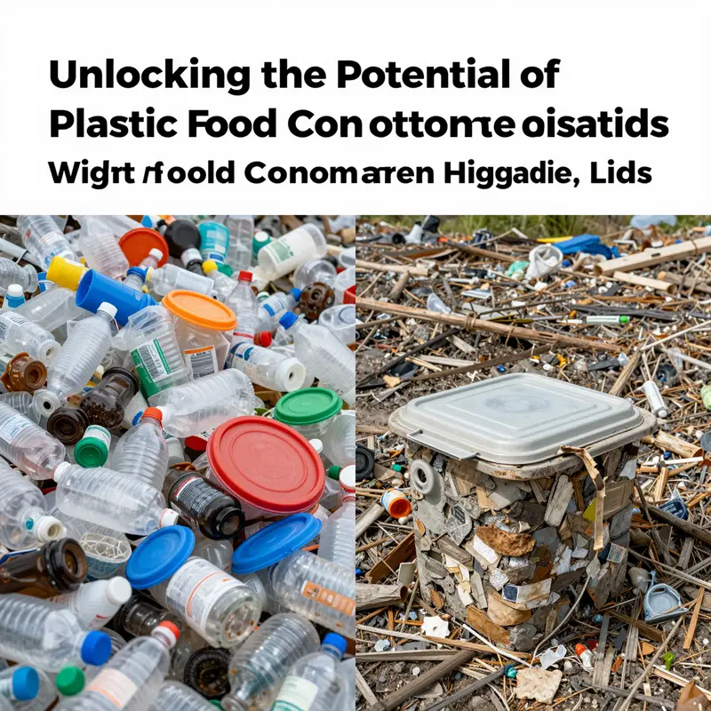 Different types of plastics used in hinged lid containers, highlighting their unique properties.