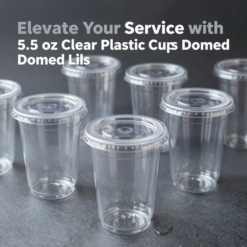EcoQuality cups showcasing a vibrant collection of desserts, highlighting their usability for various occasions.