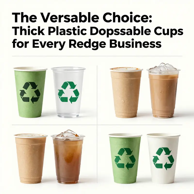 Thick plastic disposable cups proven durable in a bubble tea shop environment.