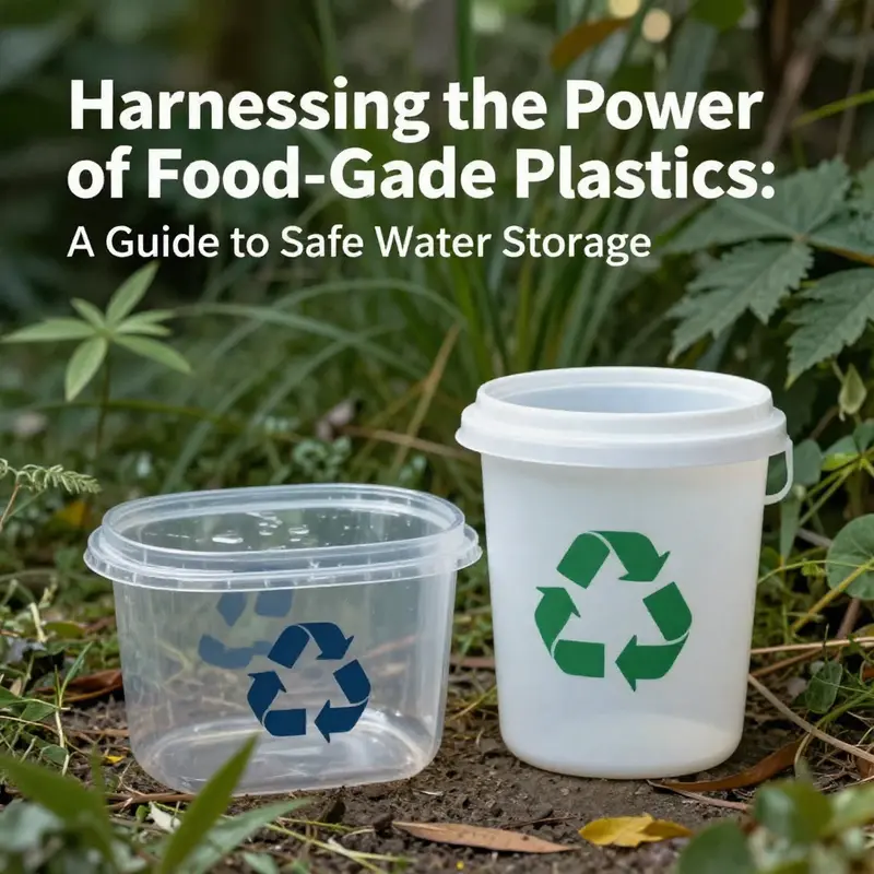 A well-organized kitchen demonstrating best practices in food storage with food-grade plastic containers.