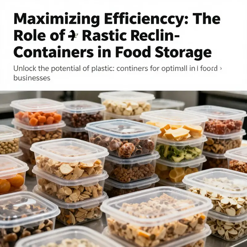 A lively food setup showing plastic rectangular containers filled with various prepared foods, highlighting their organizational benefits.