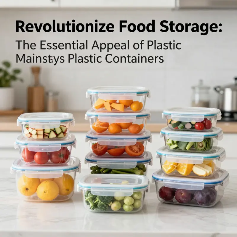 A vivid display of Mainstays containers demonstrating their range and usability for food storage.