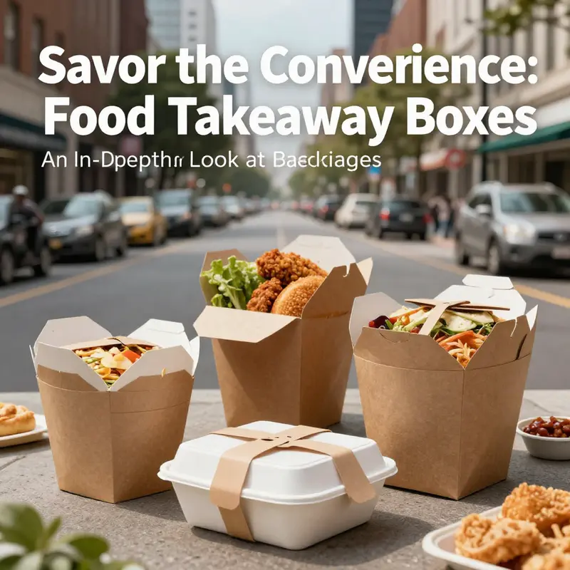 An engaging cover image with diverse food takeaway boxes in an urban setting, symbolizing convenience and the appeal of takeaway services.