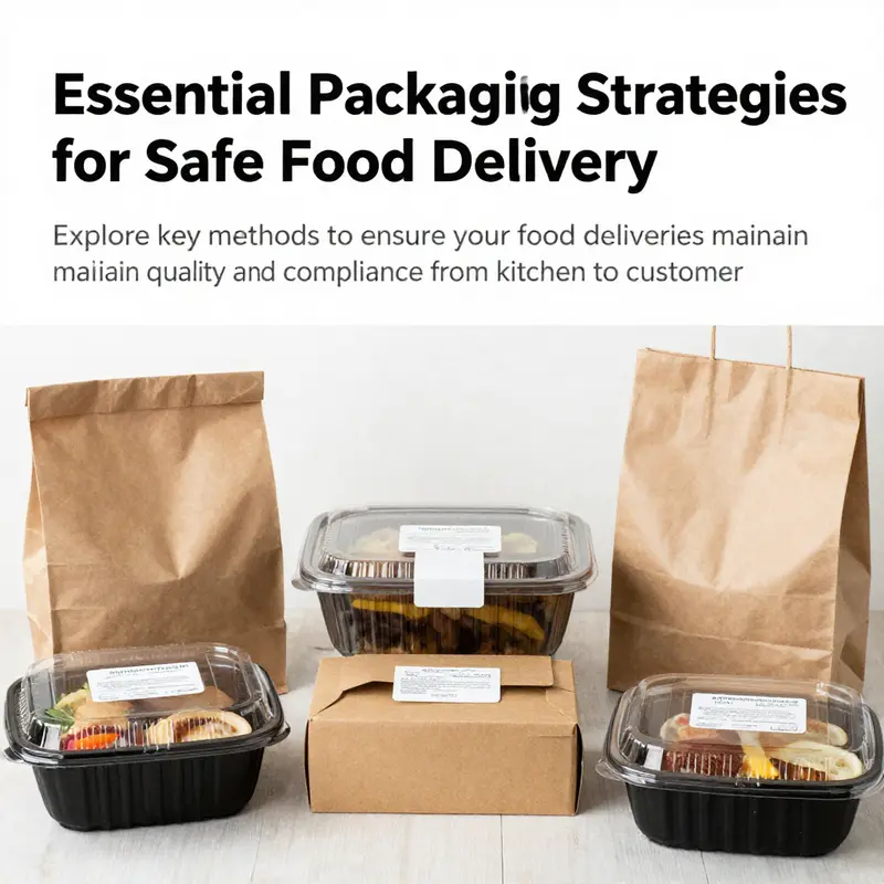 Assorted food packages illustrating various innovative packaging solutions for food delivery.