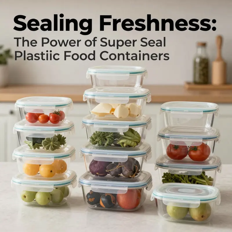 Detailing the durable and food-safe materials used in Super Seal containers.