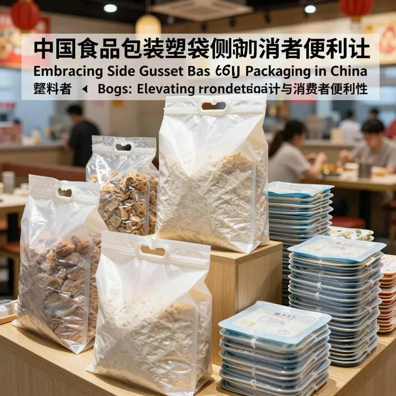 Diverse materials used for side gusset bags that enhance packaging efficiency and product freshness.