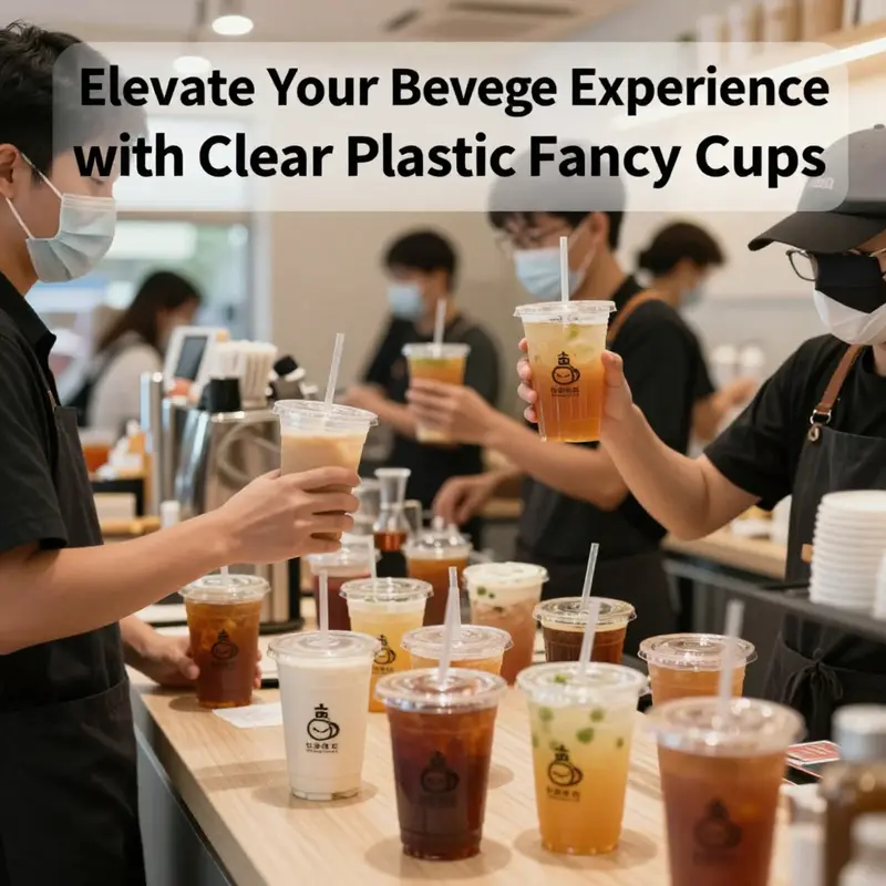 Explore customization options that help brands stand out with clear plastic fancy cups.