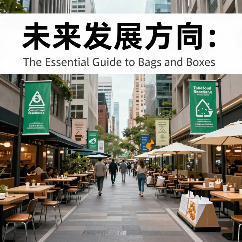 An array of takeout bags and boxes demonstrating various styles and functions for different food items.