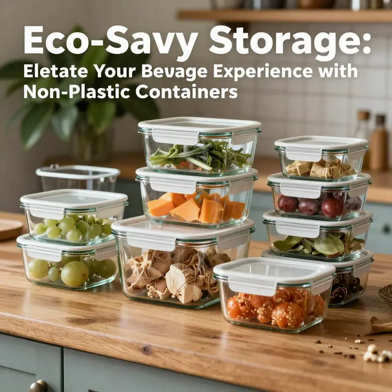 A display of various glass storage containers highlighting their aesthetic appeal and practical organization.