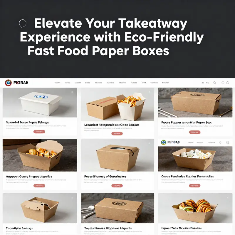 Innovative designs of fast food paper boxes engineered for optimal usability and customer satisfaction.